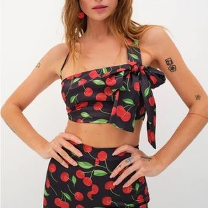 NWT For Love and Lemons Ophelia Crop Top
